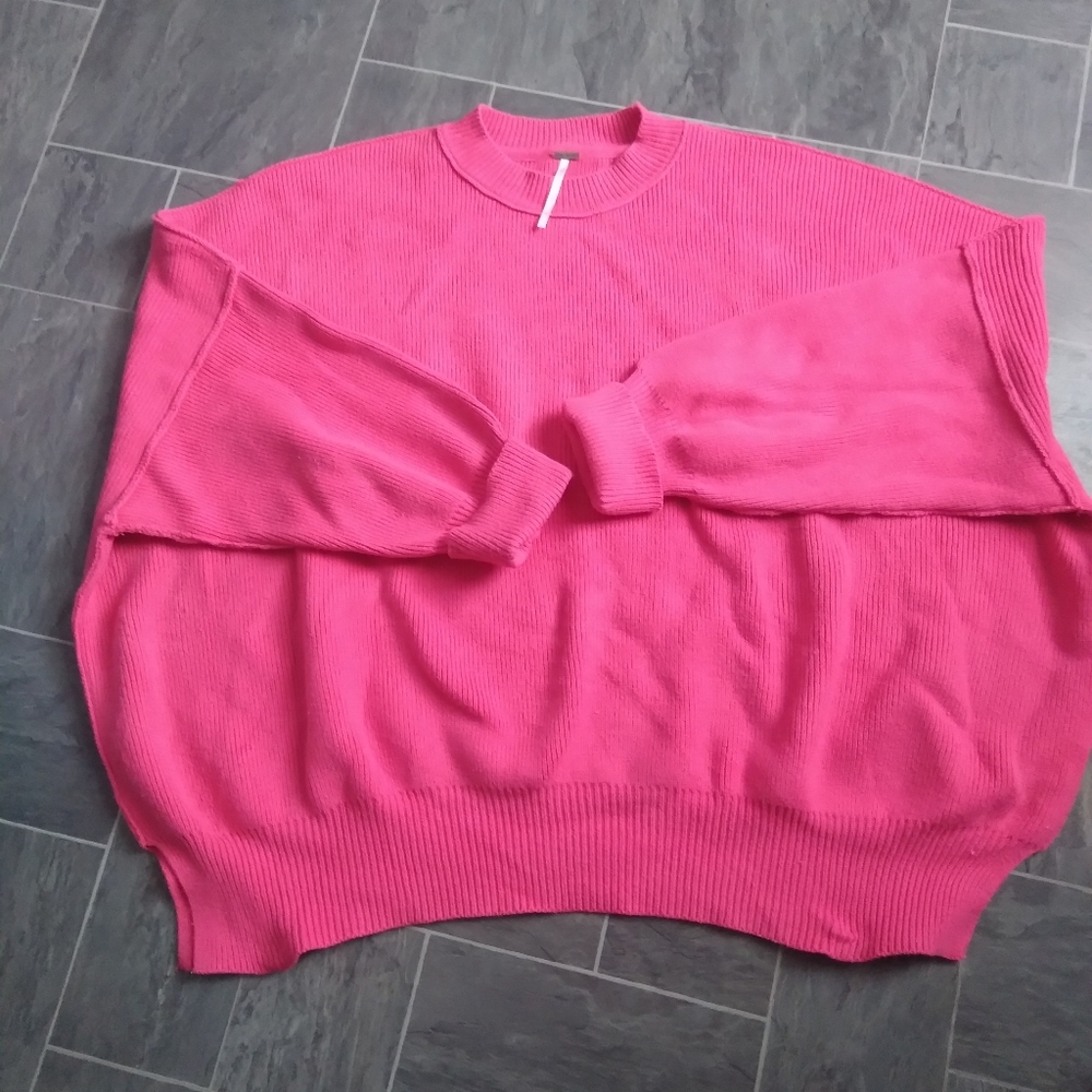Free People Easy Street Tunic oversized sweater size large